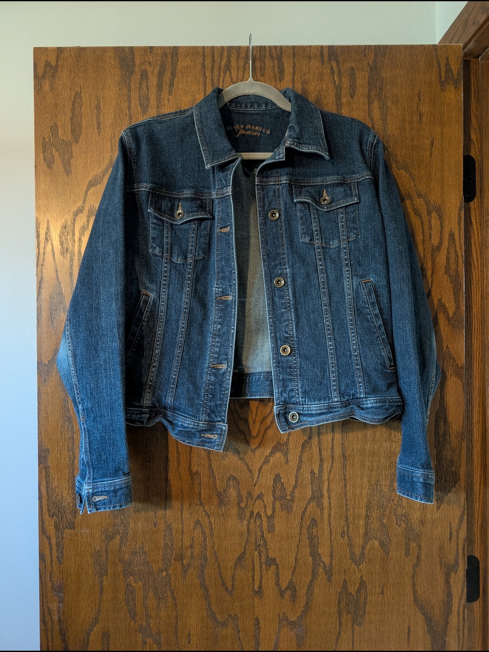 Lauren Jeans Co. Classic Dark Blue Denim Jacket